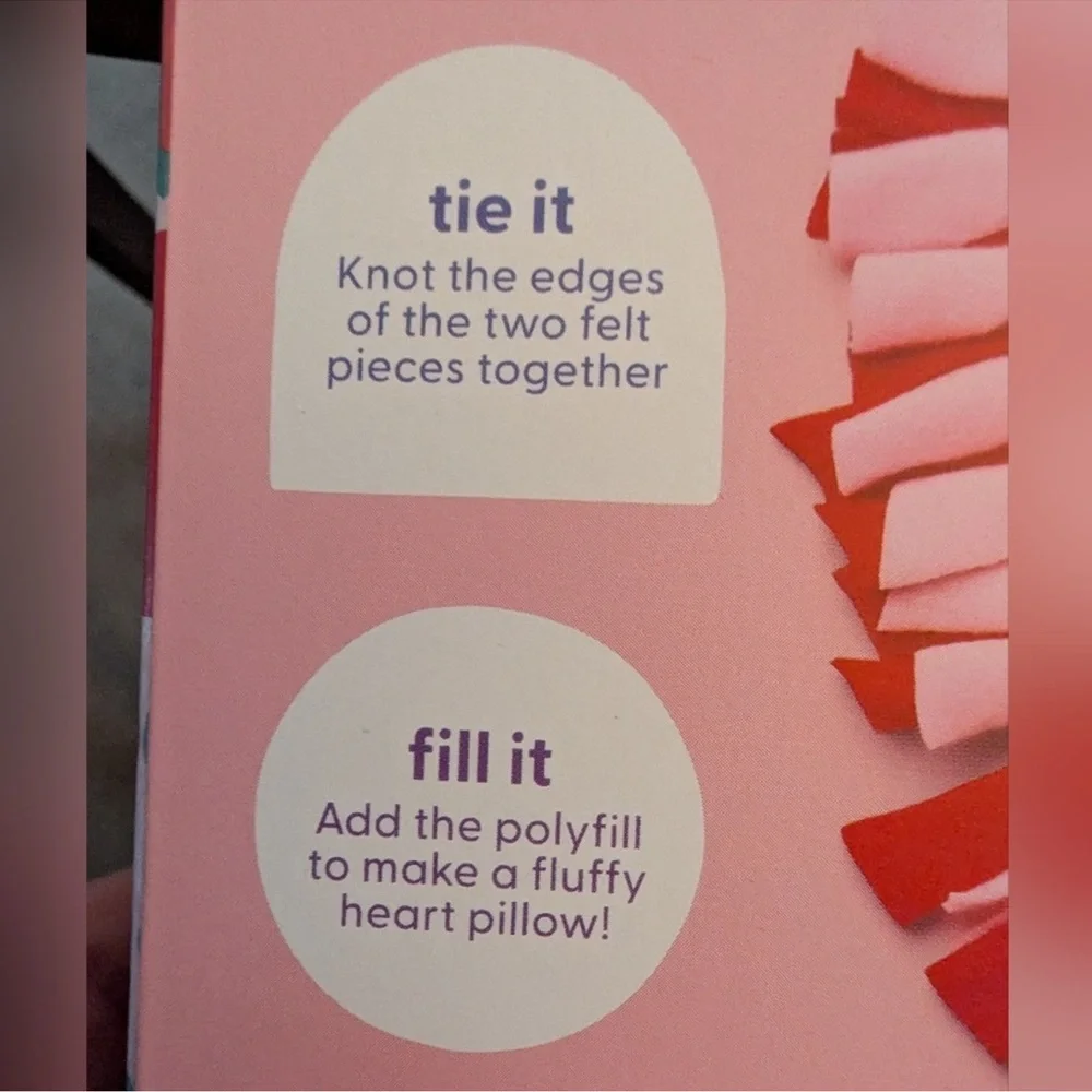 DIY Heart Felt Pillow Kit